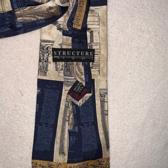 Structure Silk Tie - Picture 2 of 3